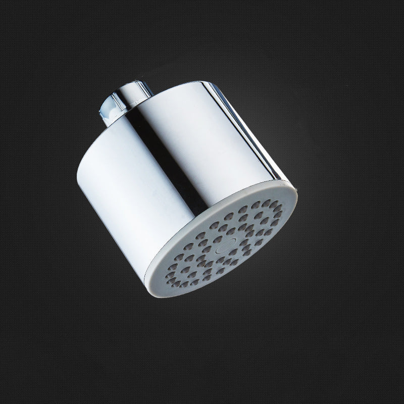 Round Stainless Steel Showerhead in Silver Wall-Mount Showerhead