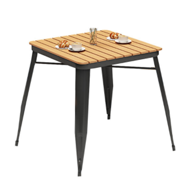 Industrial 1/3/5/7 Pieces Metal Dining Set Reclaimed Wood Dining Table Set for Outdoor