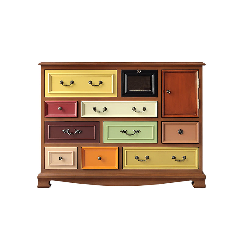 Nautical Bedroom Wooden Storage Chest Horizontal Chest with 10 Drawers