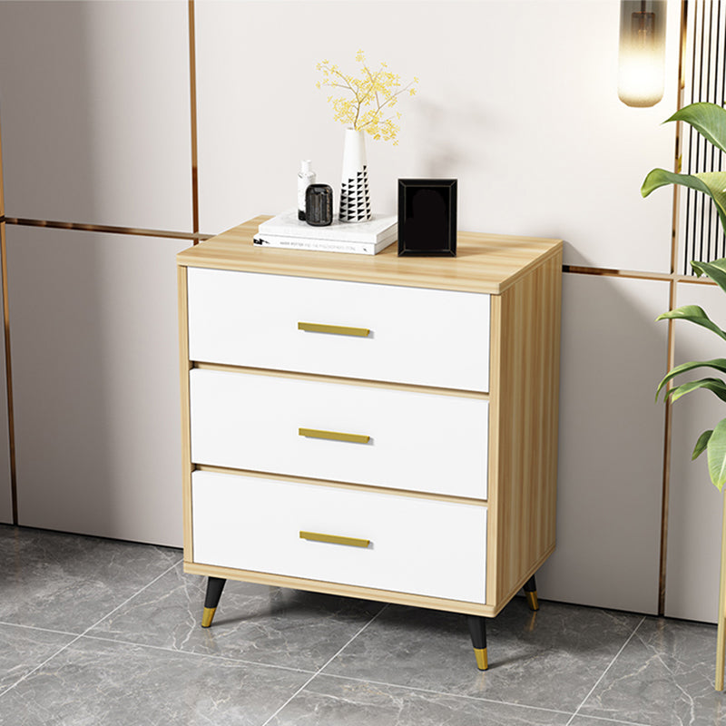 Stone Glam Storage Chest Bedroom Vertical Chest with Drawers