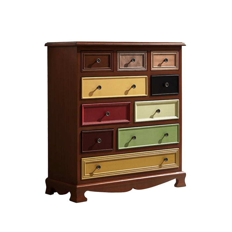 Coastal Storage Chest Dresser Solid Wood Dresser with 4/8/10/12 Drawers