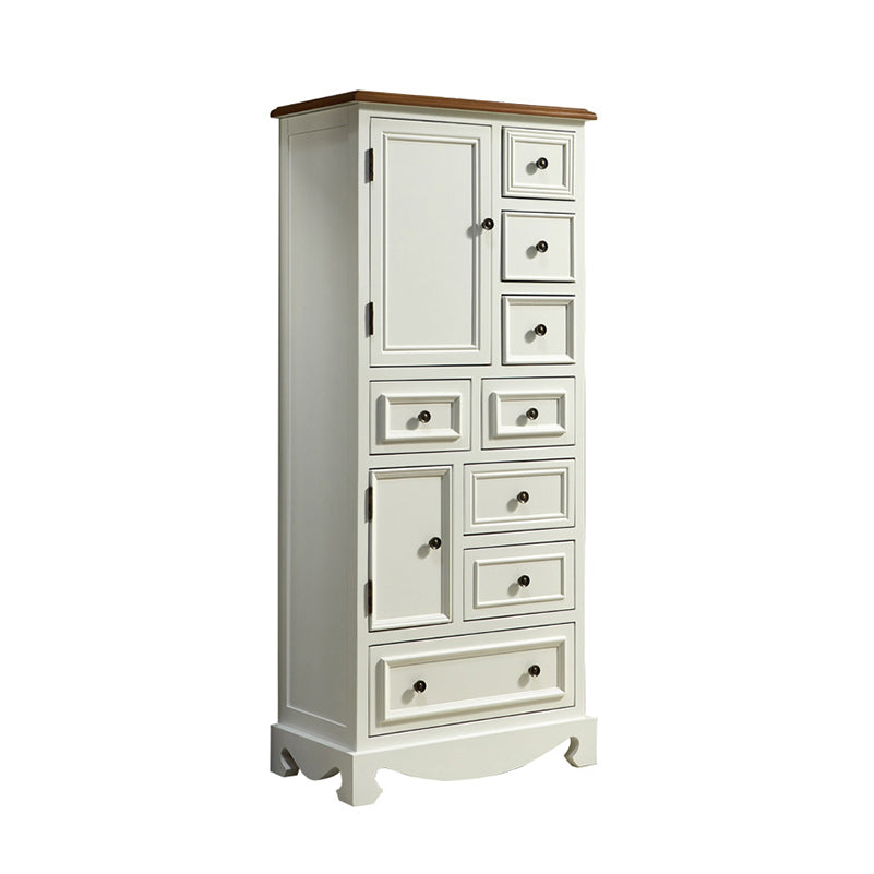 Coastal Storage Chest Dresser Solid Wood Dresser with 4/8/10/12 Drawers