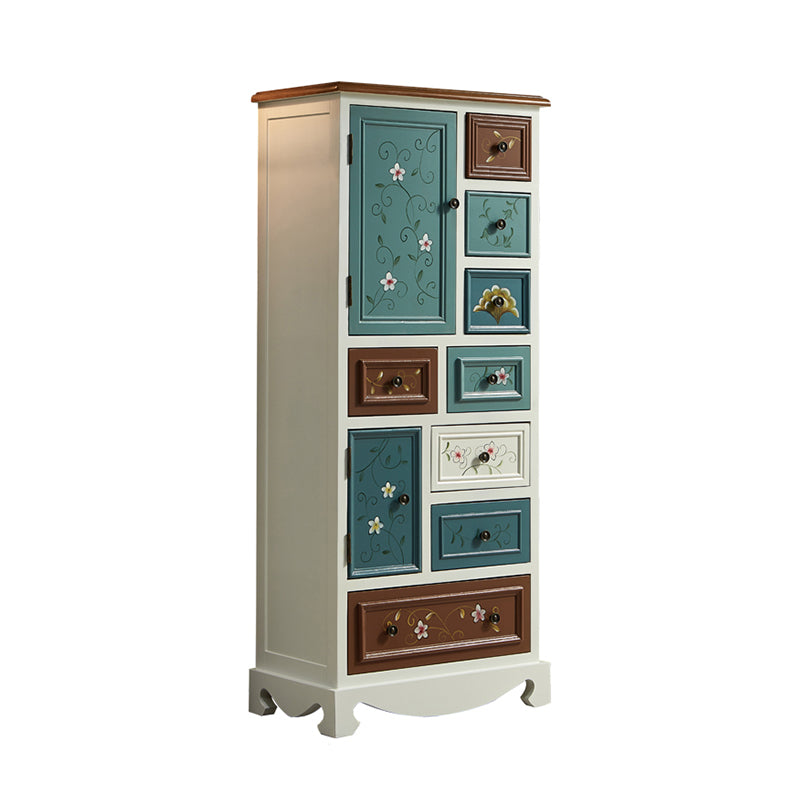 Coastal Storage Chest Dresser Solid Wood Dresser with 4/8/10/12 Drawers