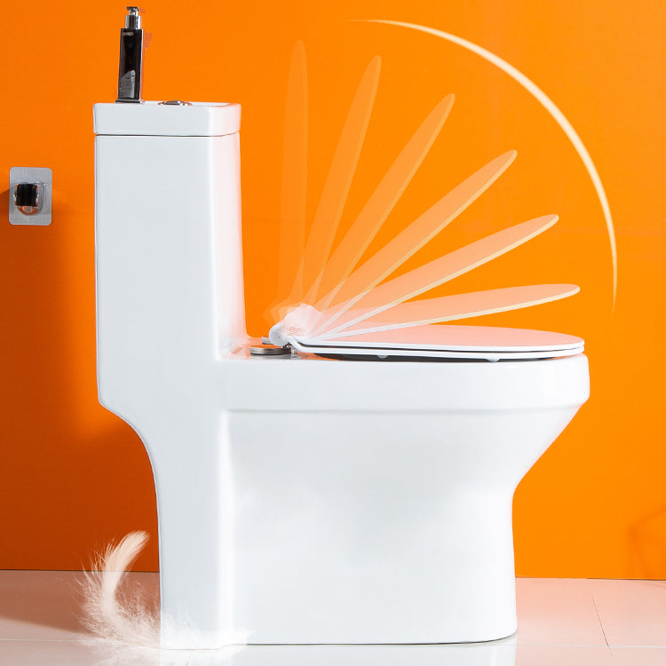 Modern Floor Mount Toilet Bowl Elong Toilet with Seat for Bathroom