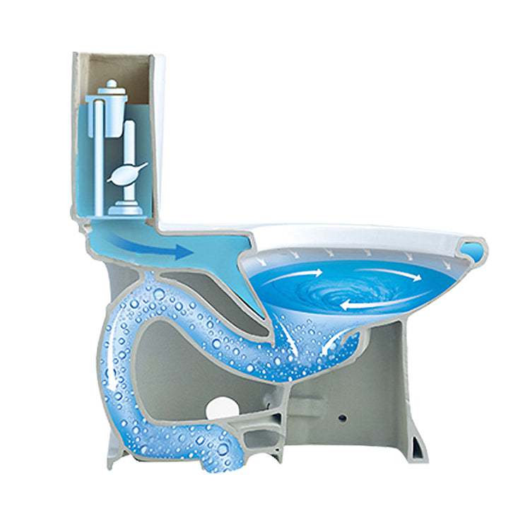 Modern Floor Mount Toilet Bowl Elong Toilet with Seat for Bathroom