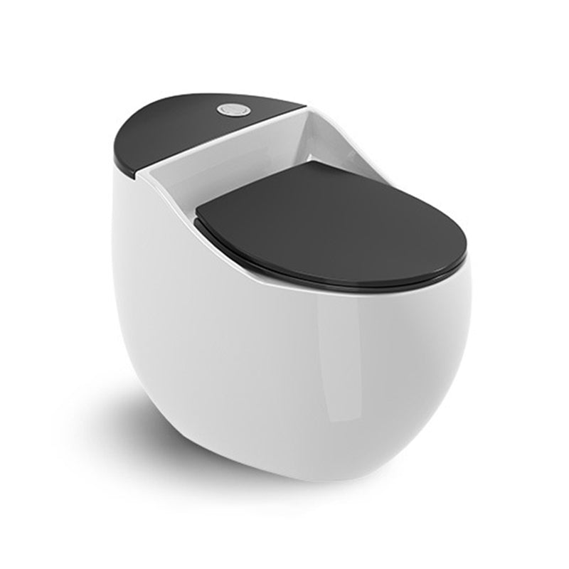 Modern Floor Mount Toilet Bowl One Piece Toilet with Seat for Bathroom