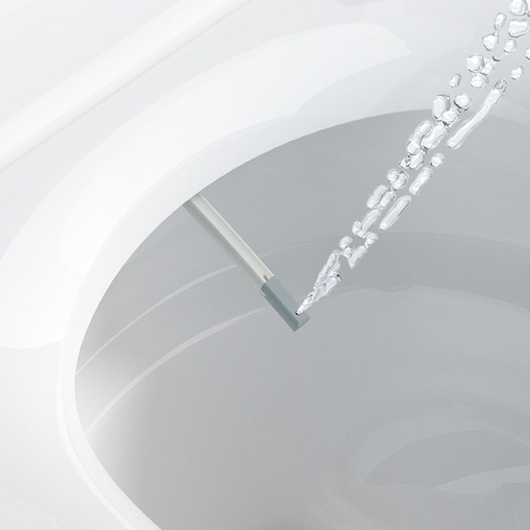 Modern Elong Toilet Bowl Siphon Jet Toilet with Seat for Bathroom