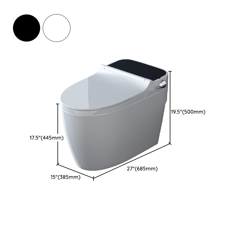 Modern Elong Toilet Bowl Siphon Jet Toilet with Seat for Bathroom