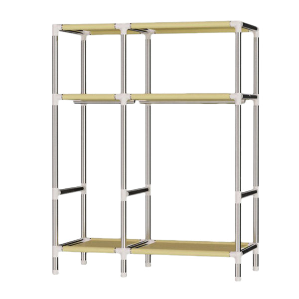 Hinged Wardrobe Armoire Modern Steel Wardrobe Closet with Legs