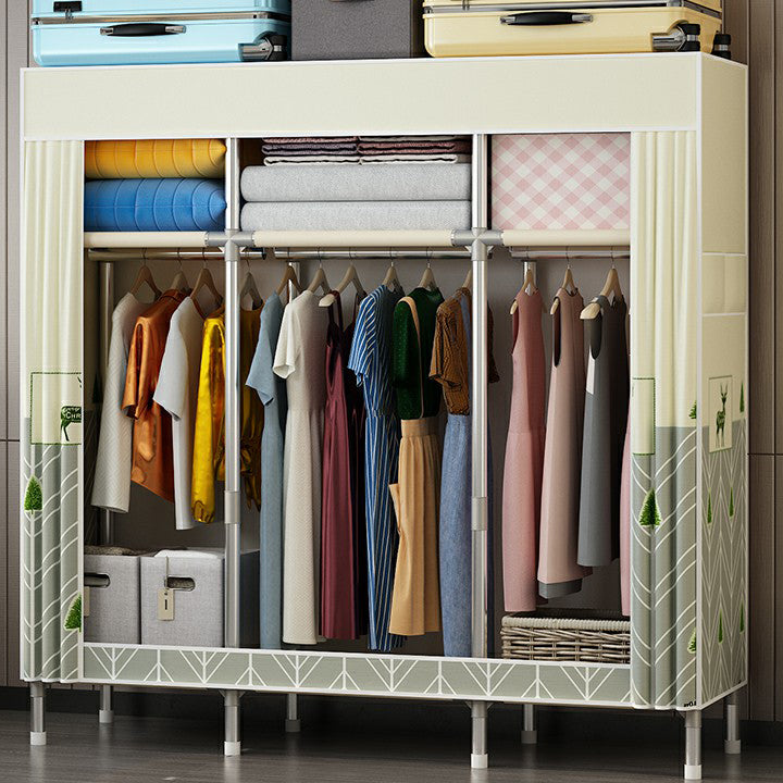 Contemporary Wardrobe Closet with Legs Metal Wardrobe Cabinet