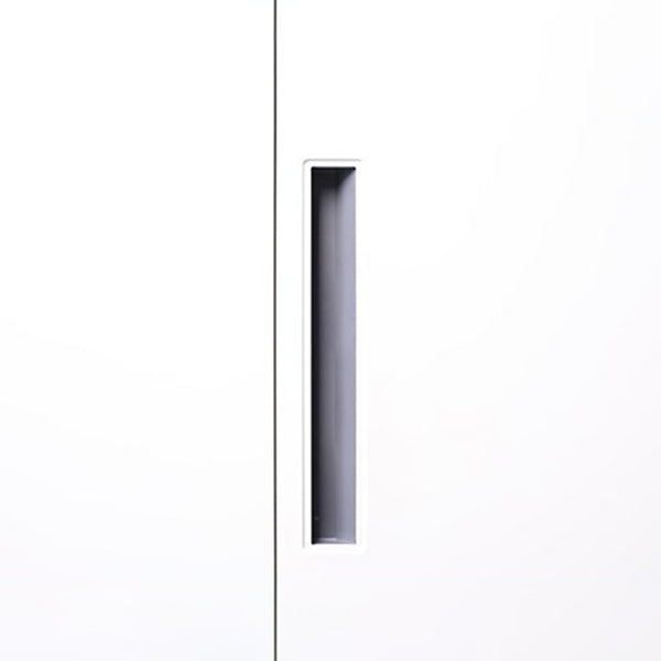 Hinged Wardrobe Cabinet with Lock Industrial Steel Wardrobe Armoire