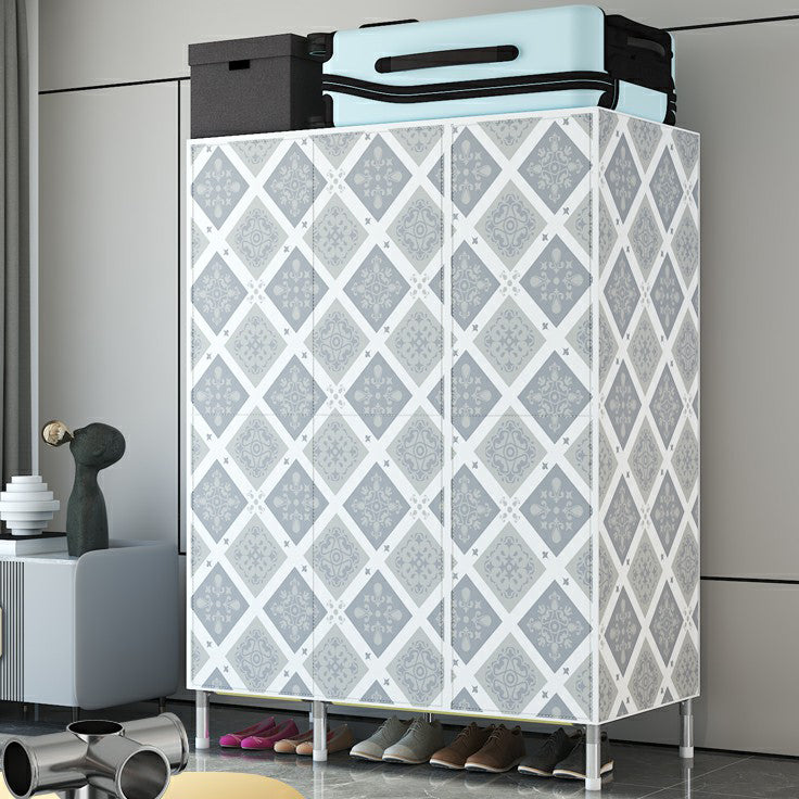 Hinged Steel Wardrobe Armoire Contemporary Wardrobe Closet with Legs