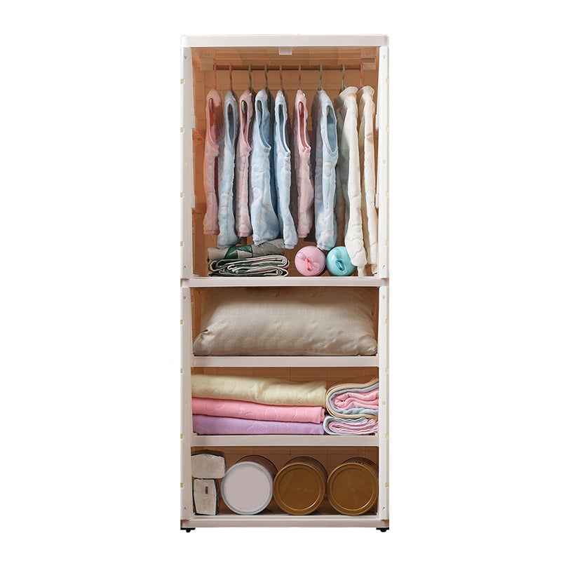 White Plastic Wardrobe Closet Contemporary Wardrobe Armoire for Home