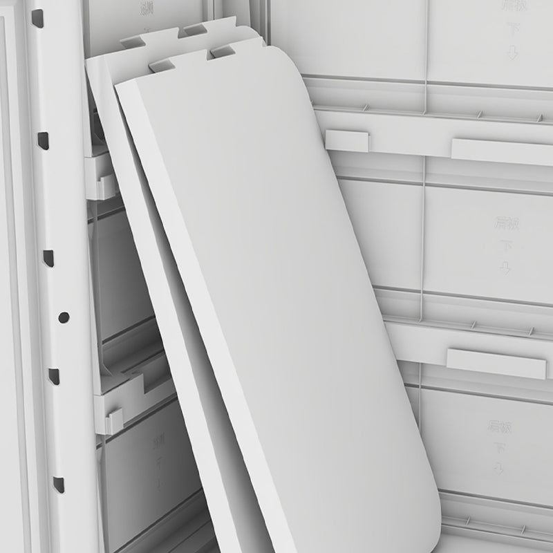 Plastic Wardrobe Cabinet with Drawer Modern Hinged Wardrobe Closet