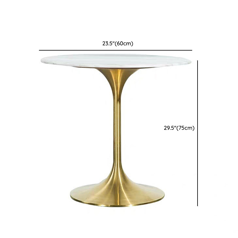 Modern Faux Marble Dining Set with Padded Chairs 1/2/4/5 Pieces Dinette Set