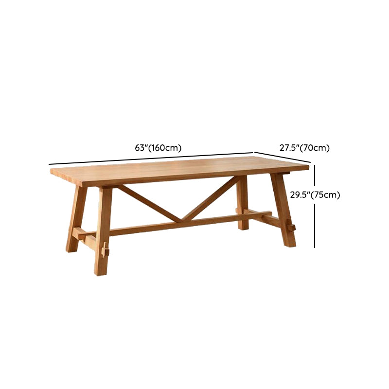 Traditional 1/2/3/5/7 Pieces Dining Set Rectangle Pine Wood Dining Table for Dining Room