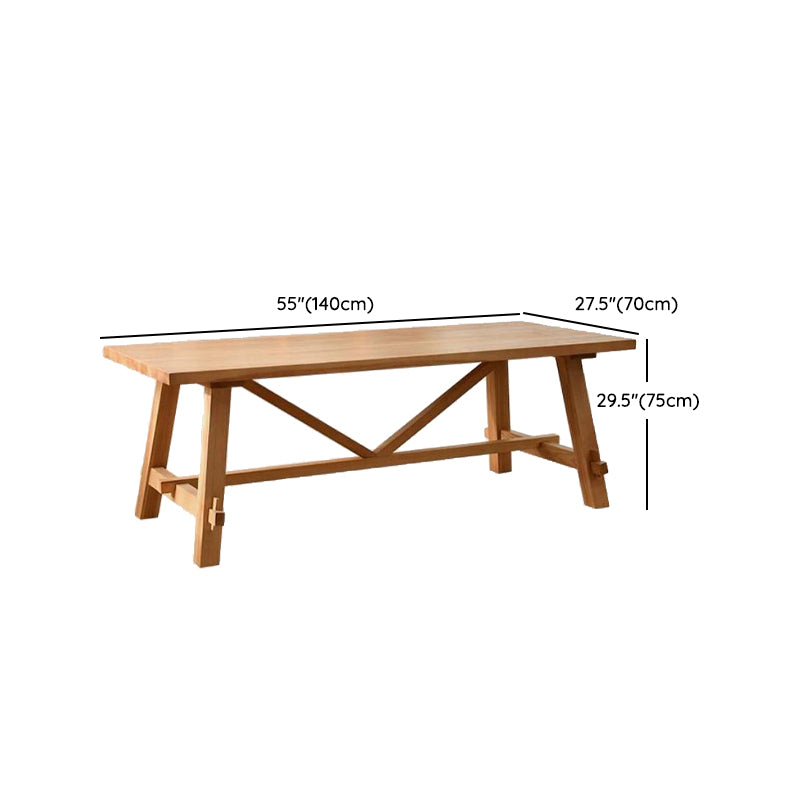 Traditional 1/2/3/5/7 Pieces Dining Set Rectangle Pine Wood Dining Table for Dining Room