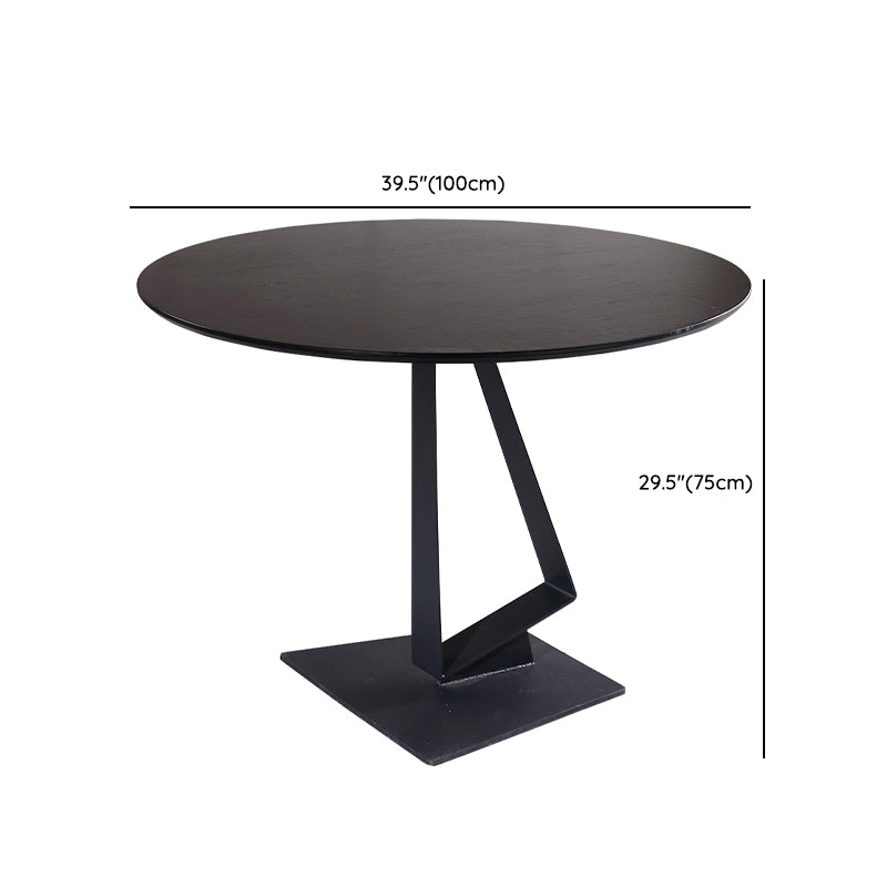 Black Wood Dining Table Set 1/2/3 Pieces Dinette Set for Home