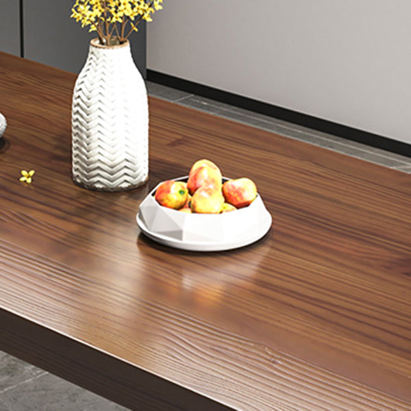 Industrial Dining Table Set 1/3/5/7 Pcs Solid Wood Dining Table and Cow Horn Chairs