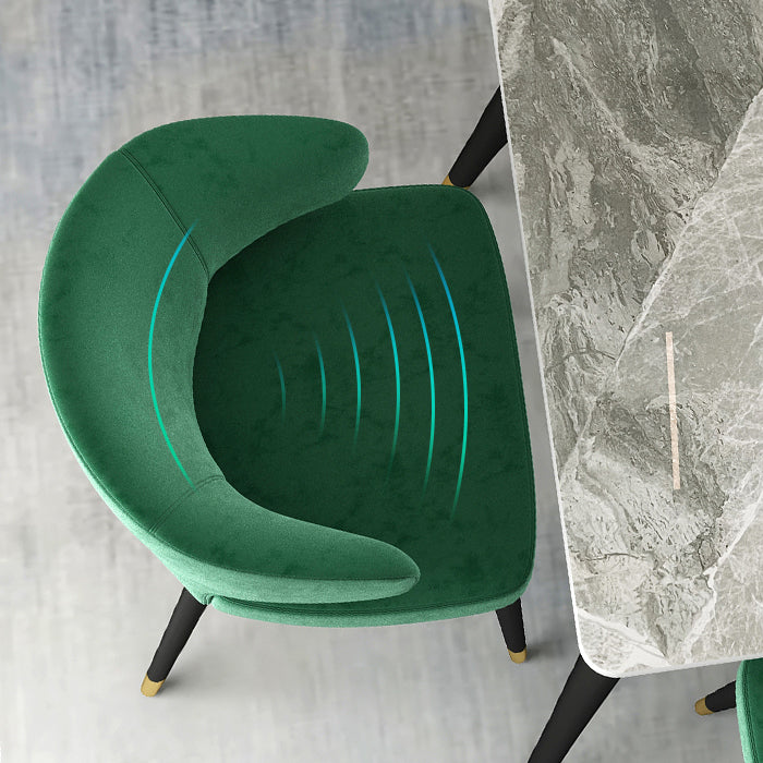 Modern Dining Table Set 1/2/5 Pcs Metal Frame Dining Table and Chairs