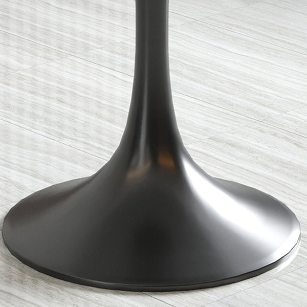 Round Dining Table Set with Metal Chairs 1/5 Pieces Modern Dining Set for Home