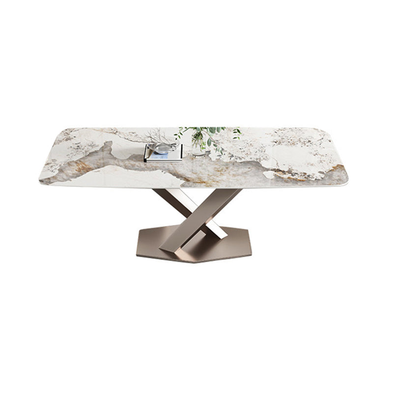 Glam Dinette Set with White Chairs 1/4/5/7 Pieces Glossy White Dining Table Set