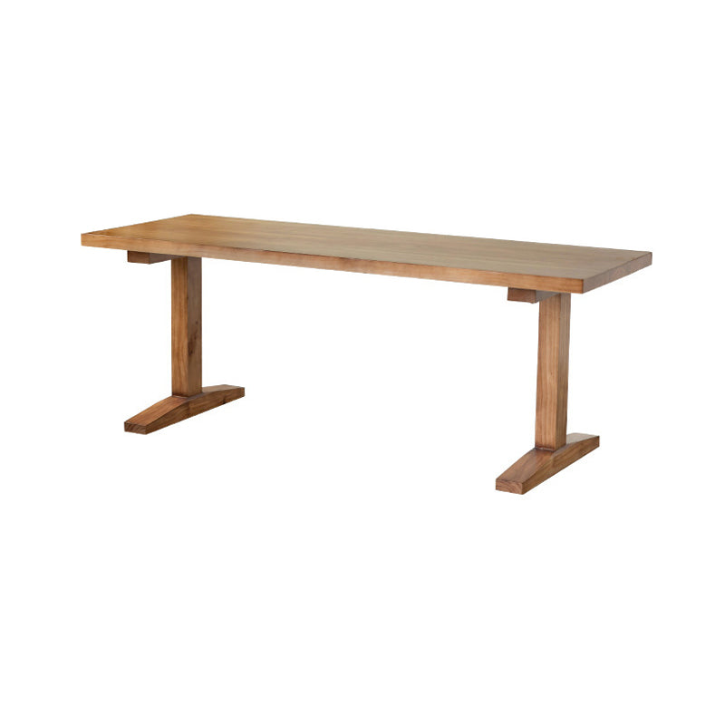 Solid Wood Dining Set 1/4/5 Pcs Rectangle Dining Table and Chair with Arm