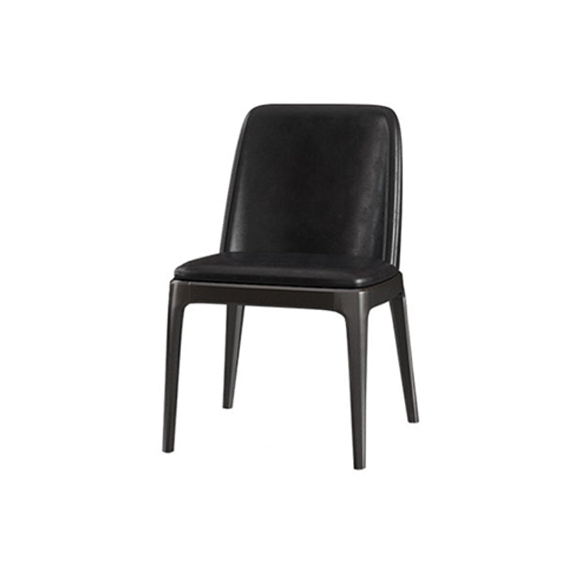 Polished Finish Dinette Set with Black Chairs 1/4/5/7 Pieces Glam Dining Table Set