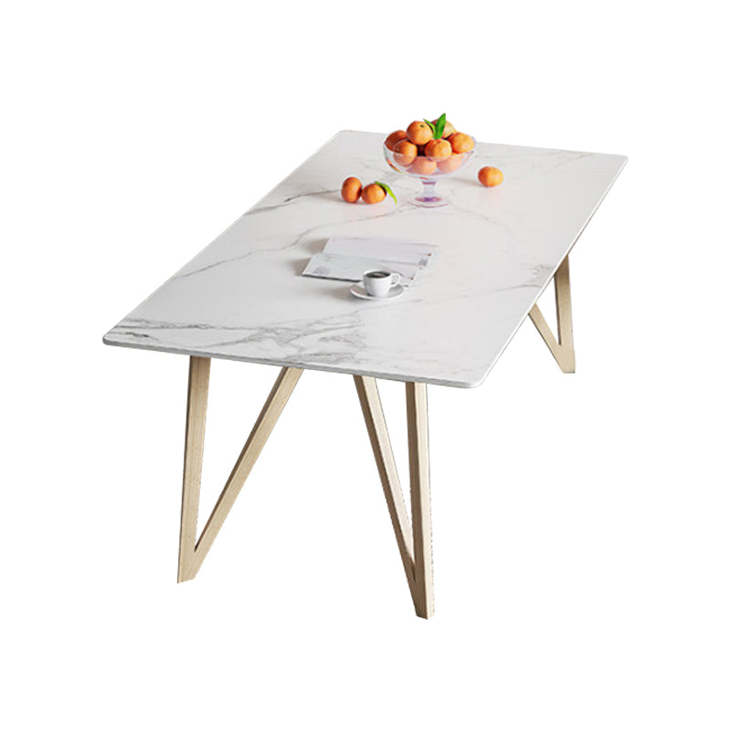 Matte Finish Dining Table Set with Wooden Frame 1/4/5/7 Pieces Glam Dinette Set for Home