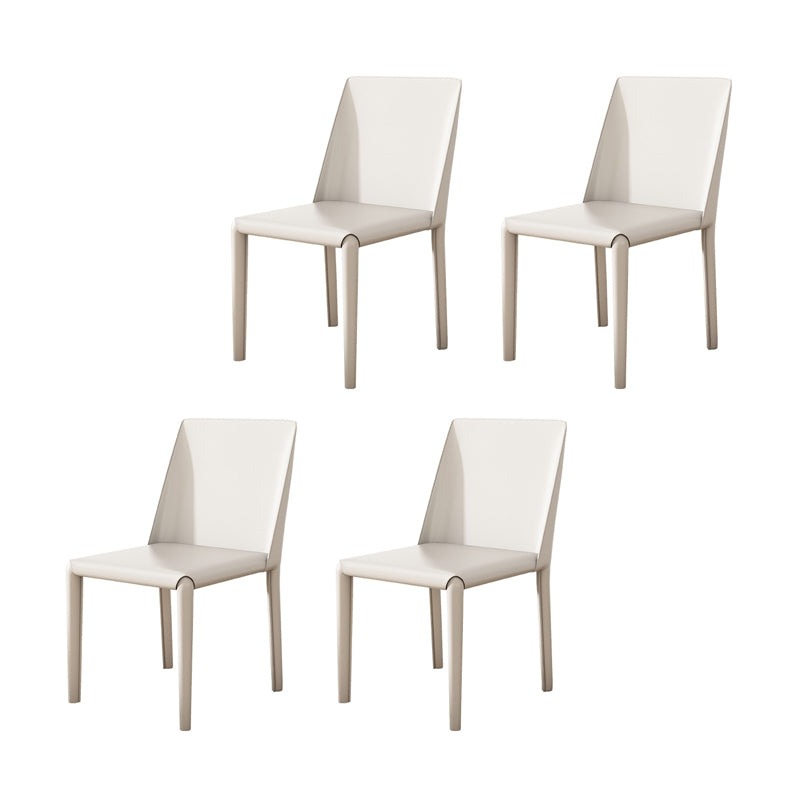 Modern Dining Table Set 1/4/5/7 Pcs Sintered Stone Top Dining Table with Armless Chairs