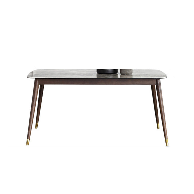 Glossy Gray Dining Table Set 1/4/5/7 Pieces Dinette Set with Wooden Chairs