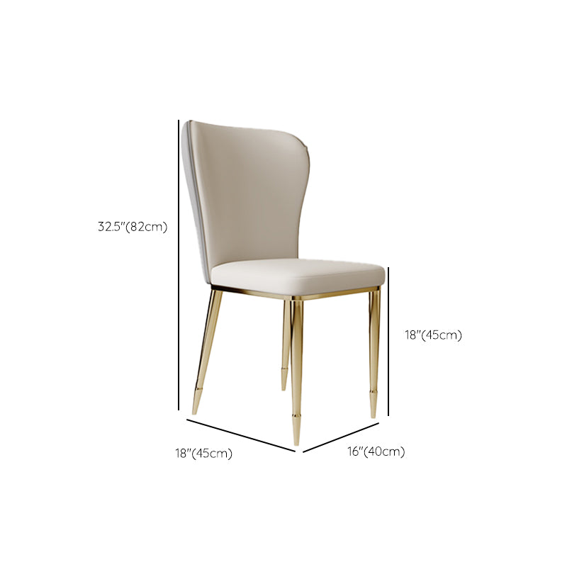 Glam Dining Table Set 1/5 Pcs Rectangle Dining Table with Upholstered Side Chairs