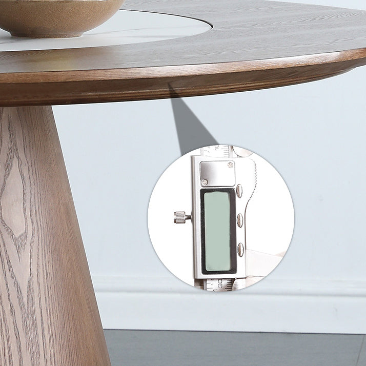 Solid Wood Dining Table Set 1/4/5/7 Pcs Round Dining Table and Armless Chairs