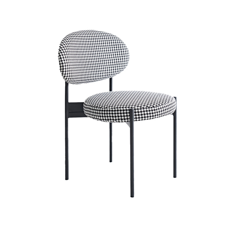 Industrial Dining Table Set 1/5/7 Pcs Solid Wood Top Table with Upholstered Chairs