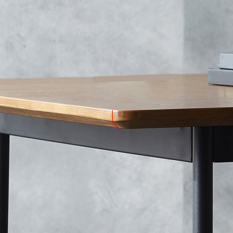 Industrial Dining Table Set 1/5/7 Pcs Solid Wood Top Table with Upholstered Chairs