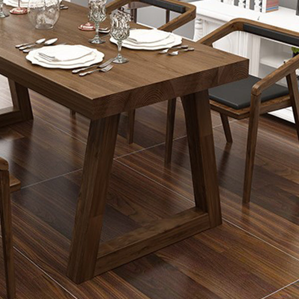 Rectangle Dining Set 1/2/3/5 Pcs Solid Wood Dining Table and Chairs