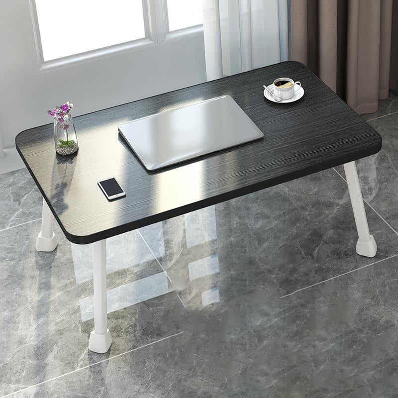 Modern Manufacture Wood Laptop Desk Floating Curved Writing Desk