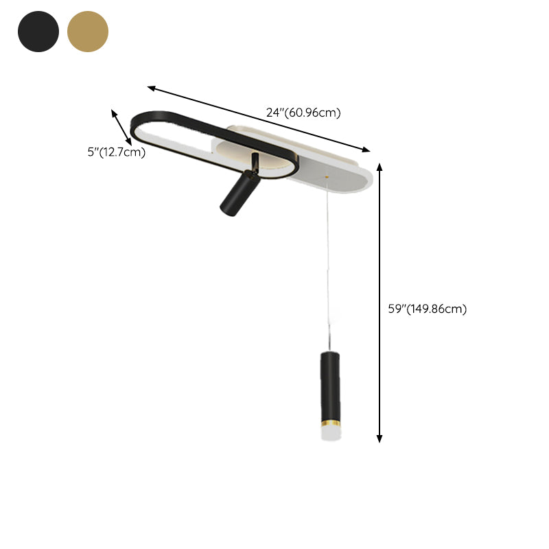 Linear Flush Mount Light Fixture Modern Metal Flush Light for Living Room