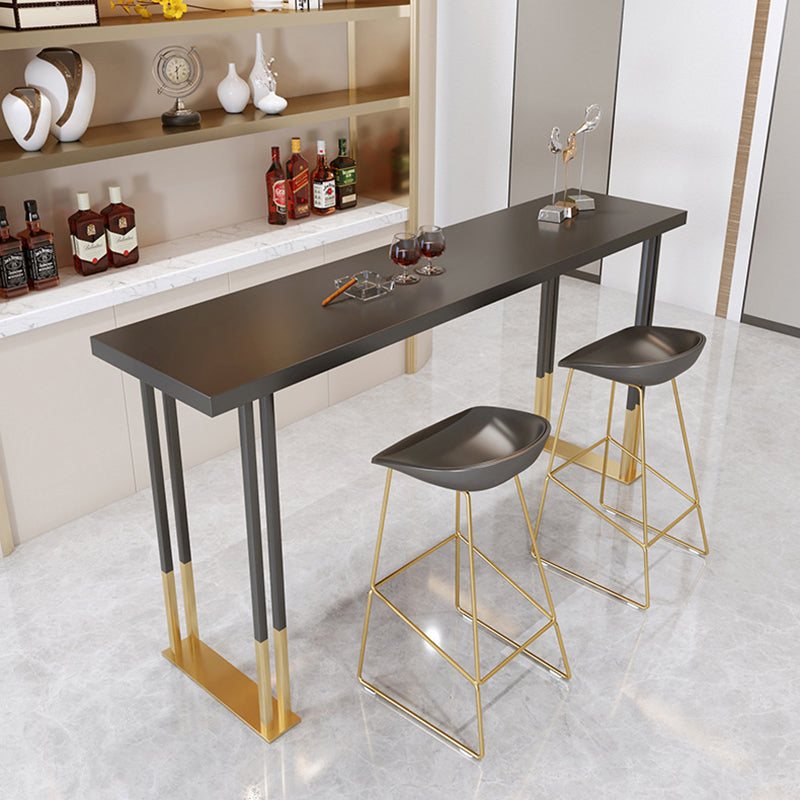 Rectangular Bar Stool and Table Set 1/3 Pieces Pub Table Set