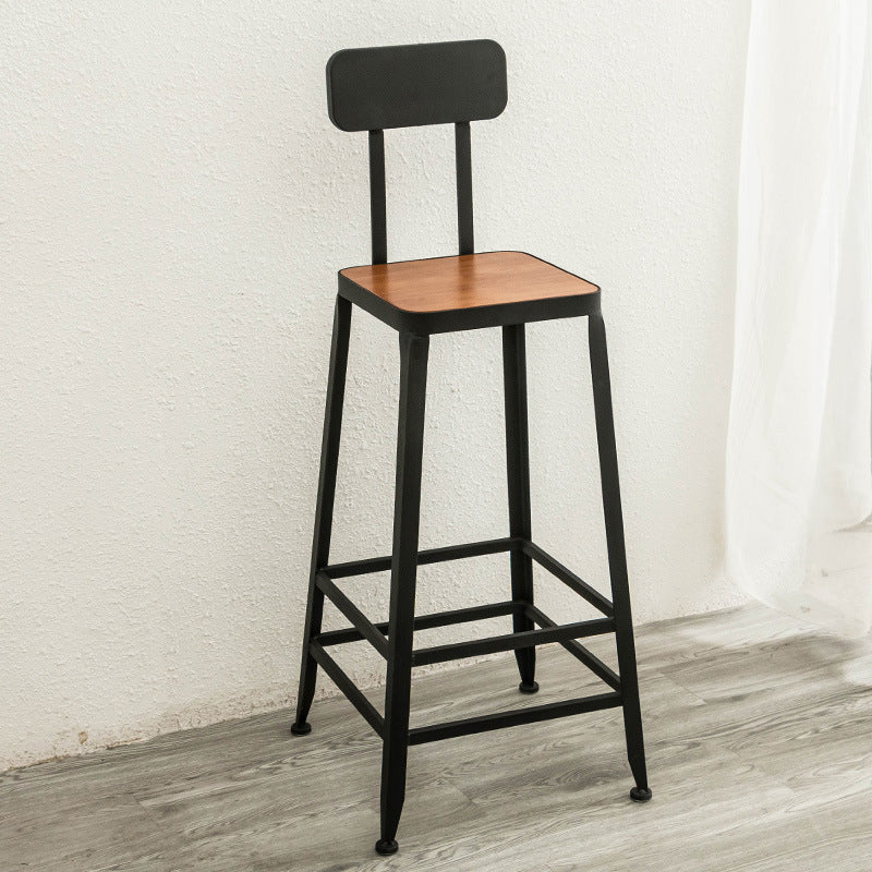 Contemporary Style Bar Table Set 1/2/9 Pieces Rectangle Bar Table with Wood Stools