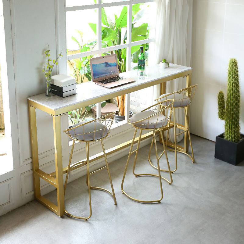 1/4/5 Pieces Bar Stool and Table Set Rectangular Bar Table Set