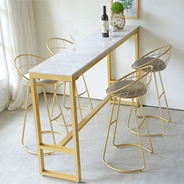 1/4/5 Pieces Bar Stool and Table Set Rectangular Bar Table Set