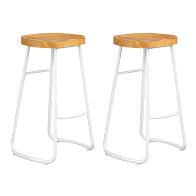 Contemporary 1/2/4/7 Pieces Bar Table Set Rectangle Wood Bar Table with Wood Stools