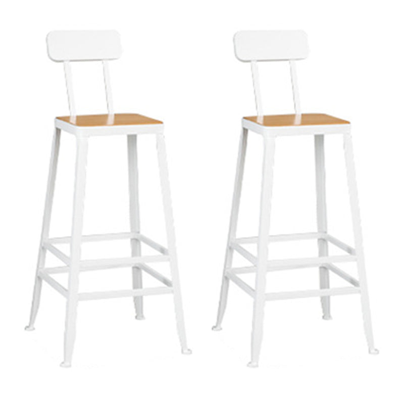 Contemporary 1/2/4/7 Pieces Bar Table Set Rectangle Wood Bar Table with Wood Stools