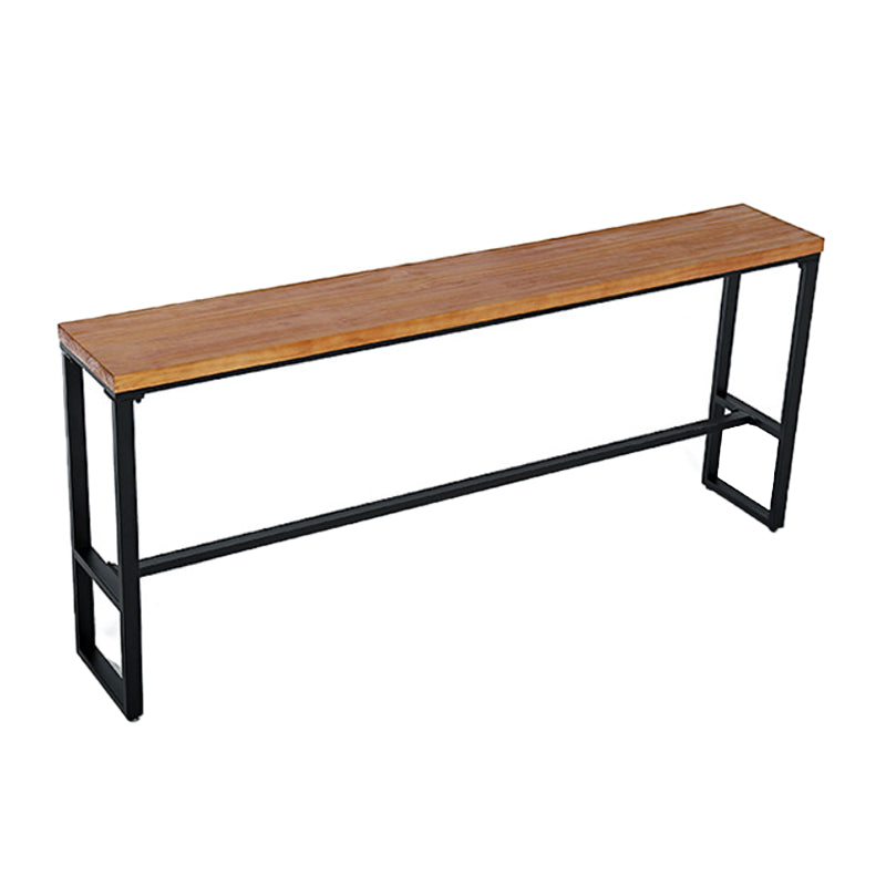 Industrial 1/5/9 Pieces Bar Table Set Rectangle Wood Counter Table for Milk Tea Shop