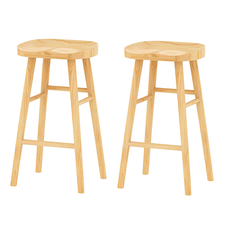 Contemporary 1/2/5/9 Pieces Bar Table Set Rectangle Wood Bar Table with Wooden Stools