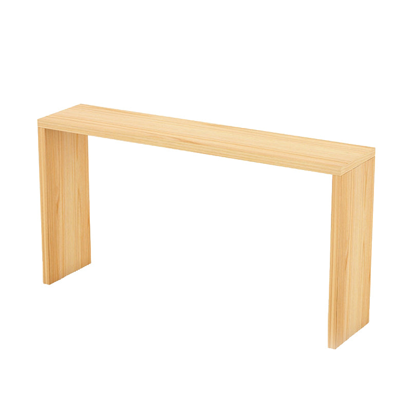 Contemporary 1/2/5/9 Pieces Bar Table Set Rectangle Wood Bar Table with Wooden Stools