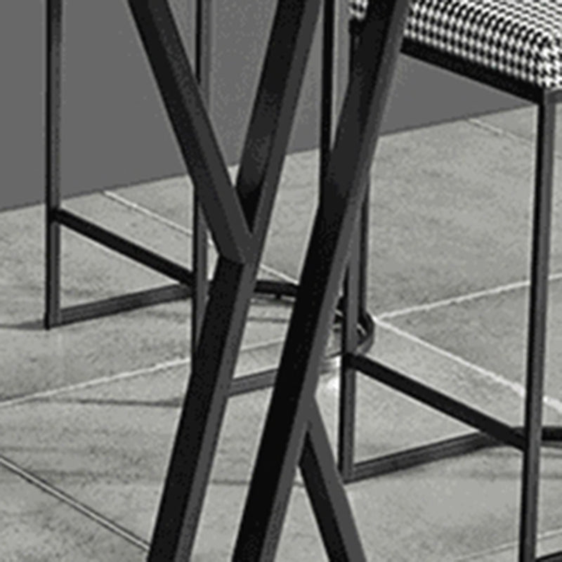 Modern 1/2/5 Pieces Bar Table Set Rectangle Bar Table with Metal High Stools