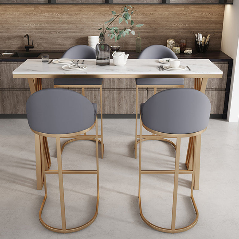 1/2/5 Pieces Bar Stool and Table Rectangular Modern Bar Table Set