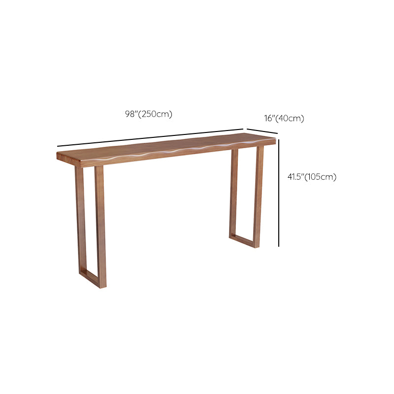 Contemporary Rectangle Pub Dining Set 1/4/7 Pieces Pine Solid Wood Counter Set